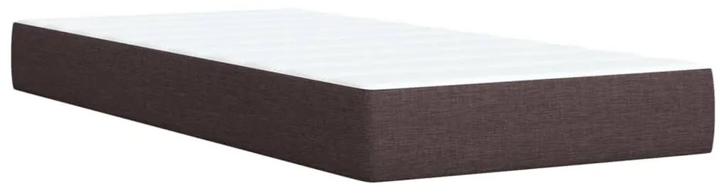 ΚΡΕΒΑΤΙ BOXSPRING ΜΕ ΣΤΡΩΜΑ ΣΚΟΥΡΟ ΚΑΦΕ 90X200 ΕΚ. ΥΦΑΣΜΑΤΙΝΟ 3289635