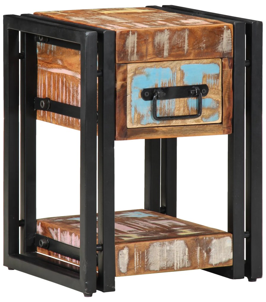 vidaXL Νυχτερινά Τραπέζια 2 τμχ 40x40x40 εκ Μασίφ ανακυκλωμένο ξύλο