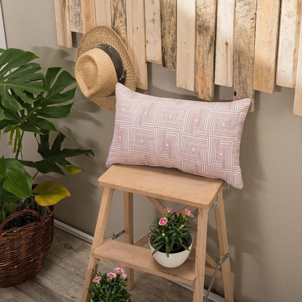 Μαξιλαροθήκη Διακοσμητική Messina 06 Pink Teoran 30X50 Cotton-Polyester