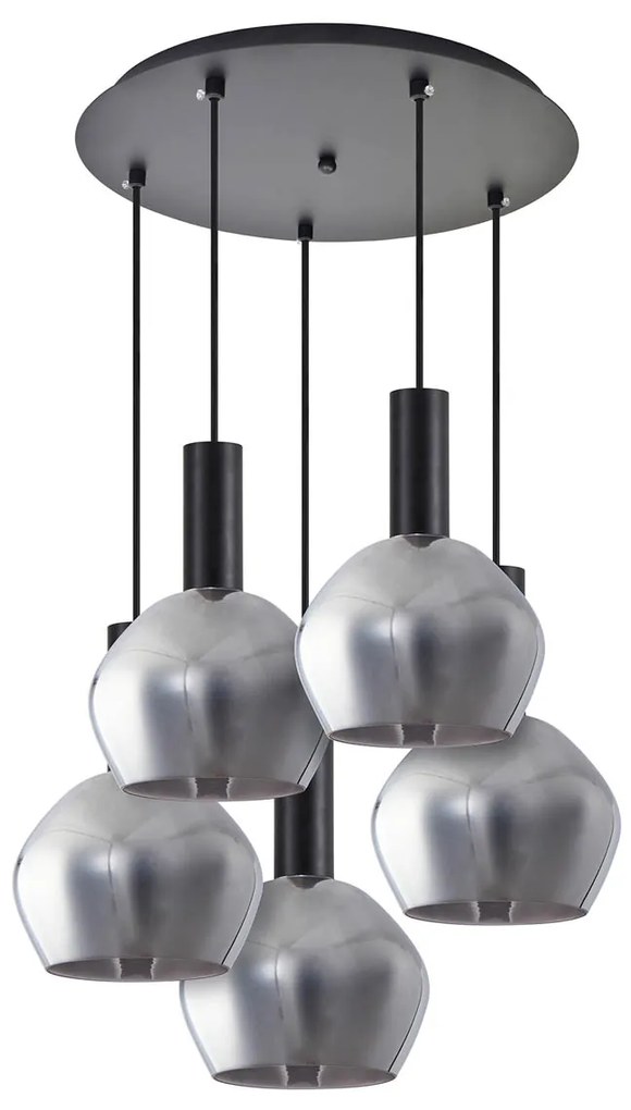 Φωτιστικό Οροφής Πολύφωτο Homelighting 77-8495 Black/White