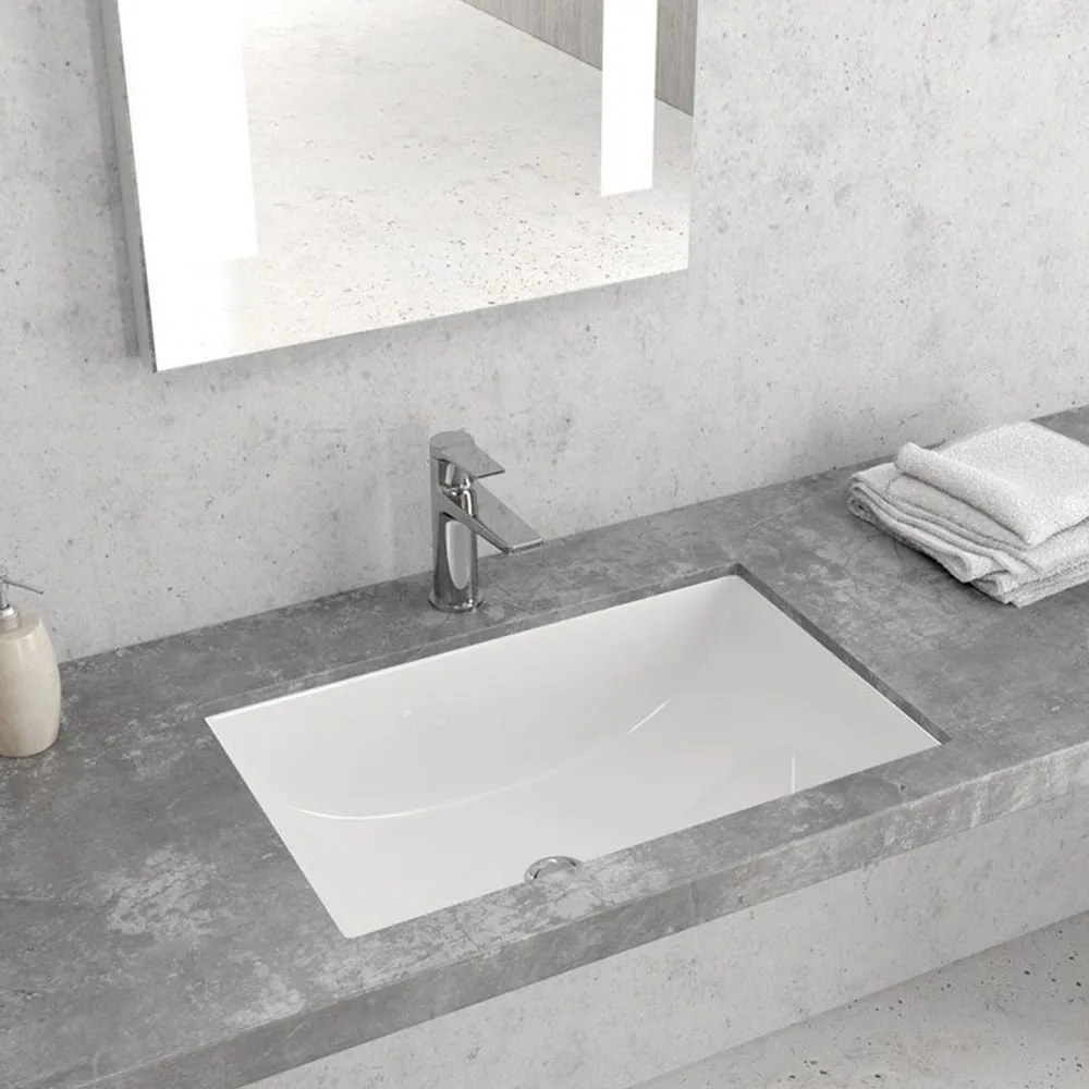 Νιπτήρας Υποκαθήμενος LT 6008 51x38,5x18cm White Karag Πορσελάνη