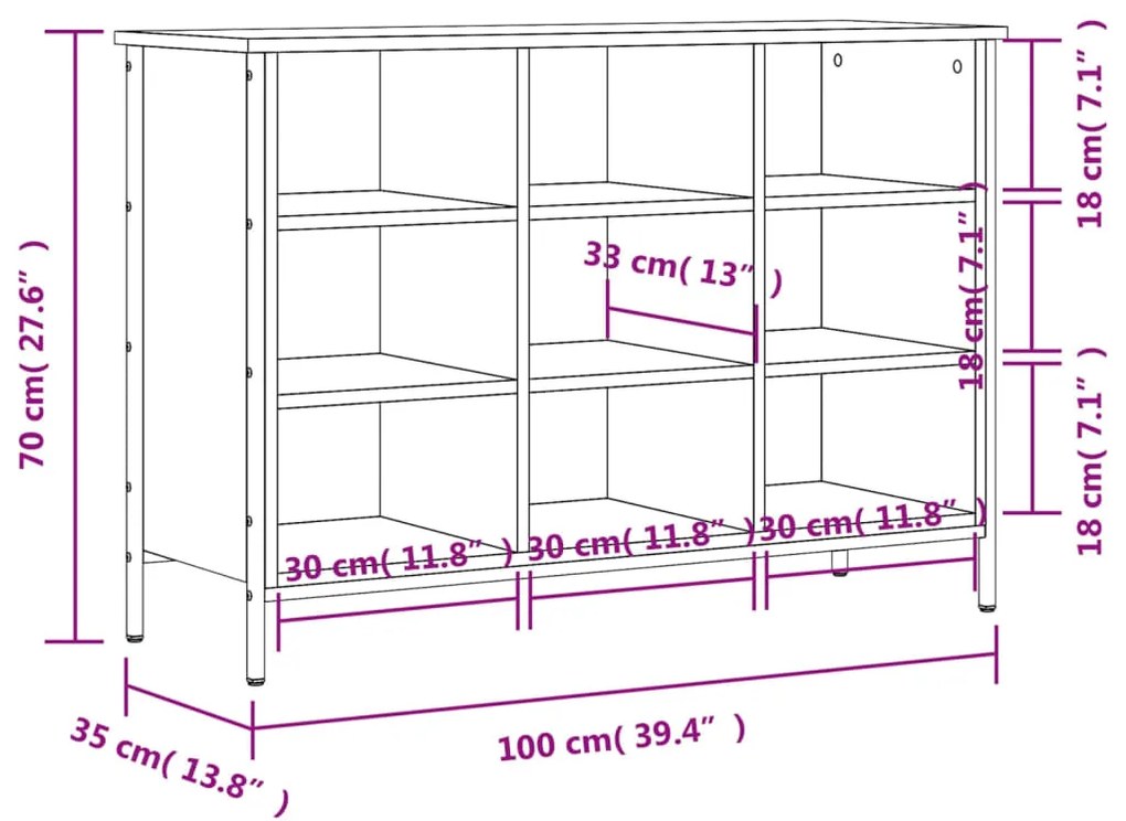 ΠΑΠΟΥΤΣΟΘΗΚΗ ΚΑΦΕ ΔΡΥΣ 100 X 35 X 70 ΕΚ. ΑΠΟ ΕΠΕΞΕΡΓΑΣΜΕΝΟ ΞΥΛΟ 831847