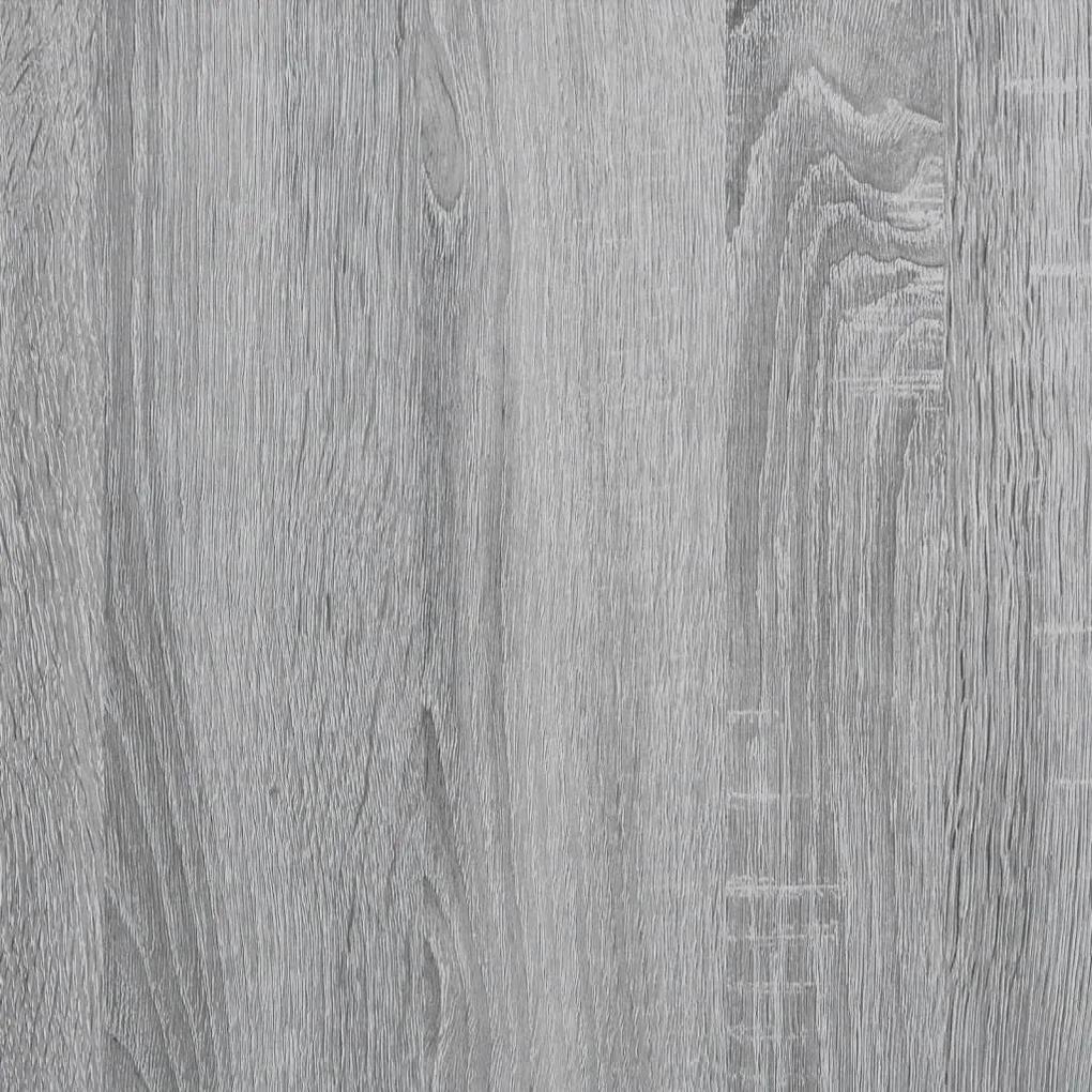 Τραπεζάκι Σαλονιού Γκρι Sonoma 80x80x45 εκ. Επεξ. Ξύλο/Μέταλλο - Γκρι