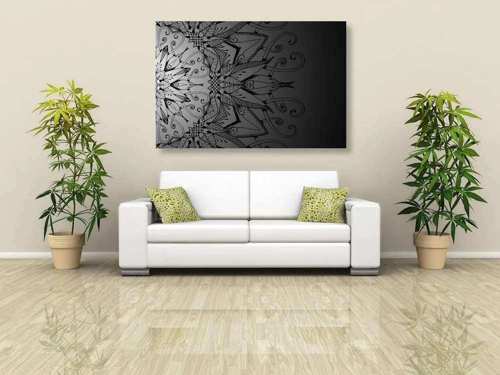 Εικόνα Mandala σε ασπρόμαυρο - 60x40