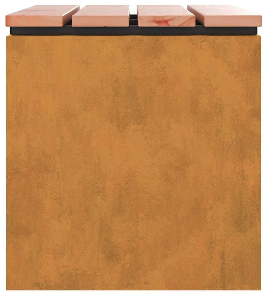 vidaXL Παγκάκι κήπου Σκ rusty 60 x 40 x 43 εκ