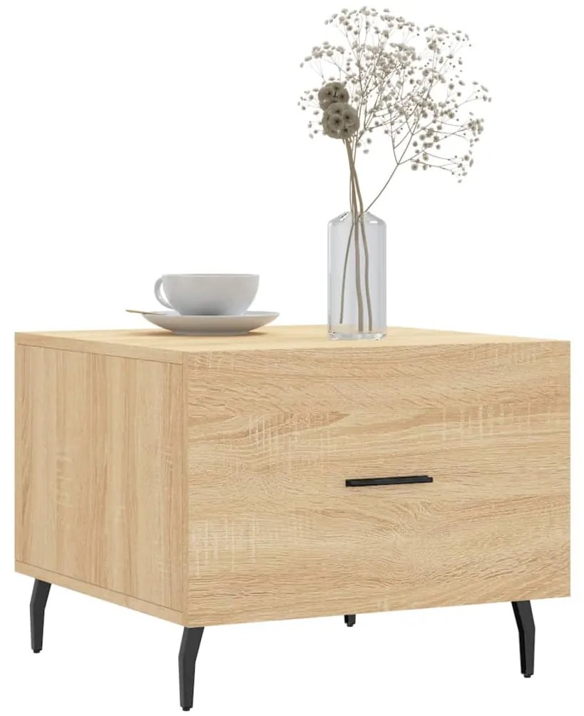 vidaXL Τραπεζάκι Σαλονιού Sonoma Δρυς 50x50x40 εκ. Επεξεργασμένο Ξύλο