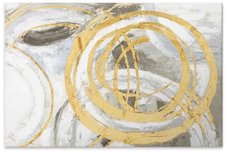 Πίνακας σε καμβά &quot;Exotic Circles&quot; Megapap ψηφιακής εκτύπωσης 140x100x3εκ.