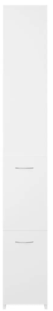 Ντουλάπι Μπάνιου Λευκό 25x26,5x170 εκ. από Επεξεργασμένο Ξύλο - Λευκό