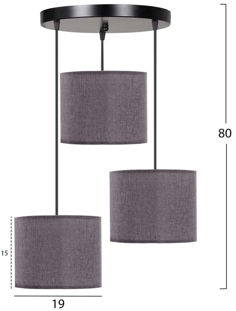 ΦΩΤΙΣΤΙΚΟ ΟΡΟΦΗΣ HM7622.13 ΓΚΡΙ 15x15x80cm