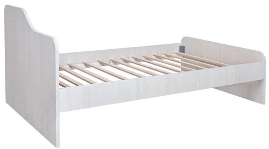 Κρεβάτι Numero 120 Λευκό Δρύς 125x205x90 εκ.