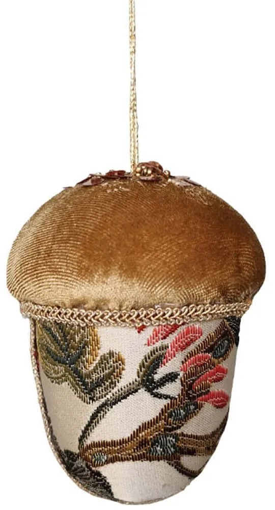 Χριστουγεννιάτικο Στολίδι Acorn Brocade 030230 8x8x11cm Multi