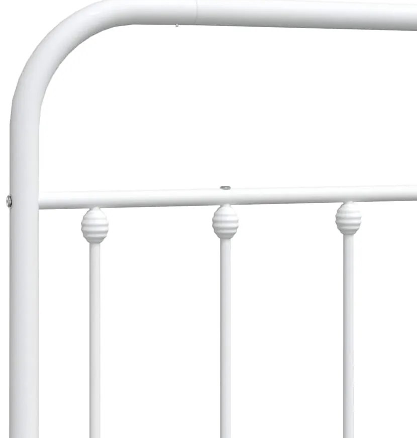 vidaXL Κεφαλάρι Λευκό 100 εκ. Μεταλλικό