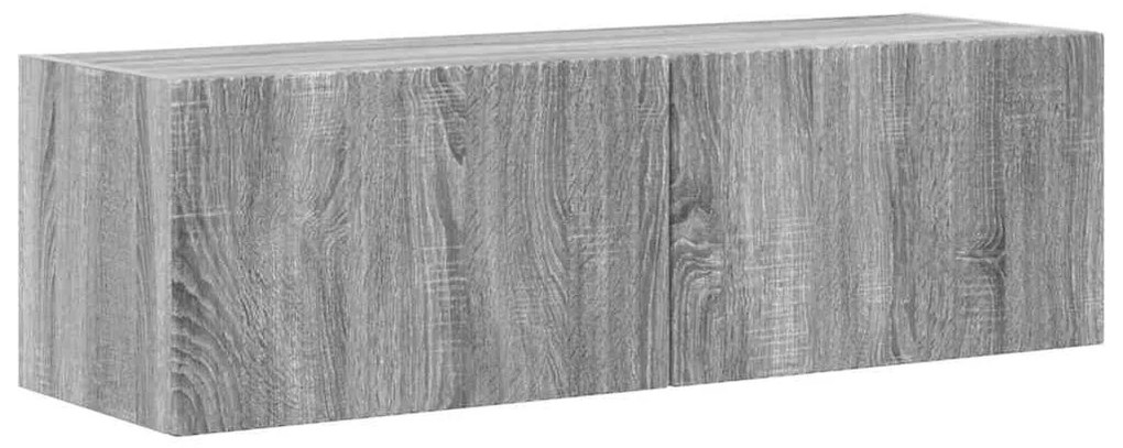 vidaXL Ντουλάπι Τηλεόρασης Τοίχου Γκρίζο Σονομα 60 x 31 x 29.5 εκ