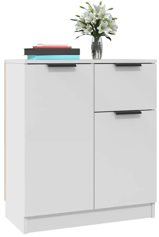 vidaXL Ντουλάπια 2 τεμ. άσπρο 60x30x70 εκ. Επεξεργασμένο Ξύλο