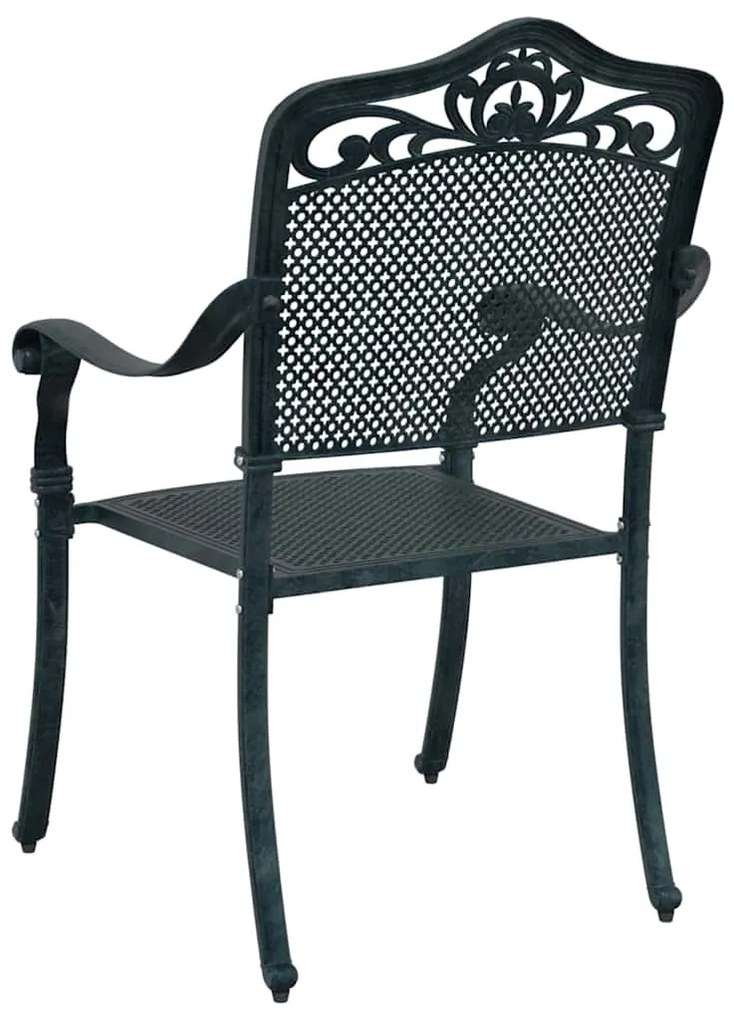 vidaXL Καρέκλα Κήπου 2 pcs Πράσινο 55 x 56.5 x 91εκ Αλουμίνιο