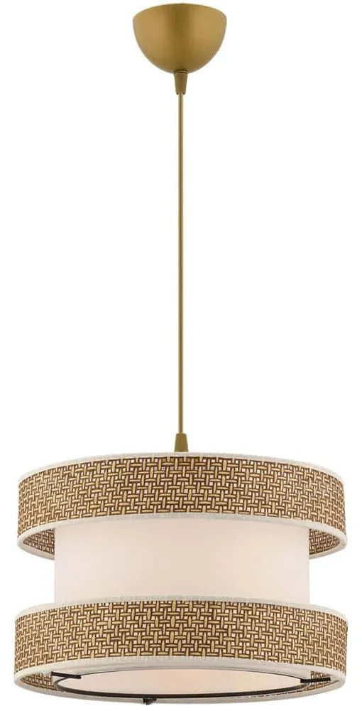 Φωτιστικό Οροφής Halo 390FLH2451 40x40x65cm E27 45/60W Beige-White Opviq