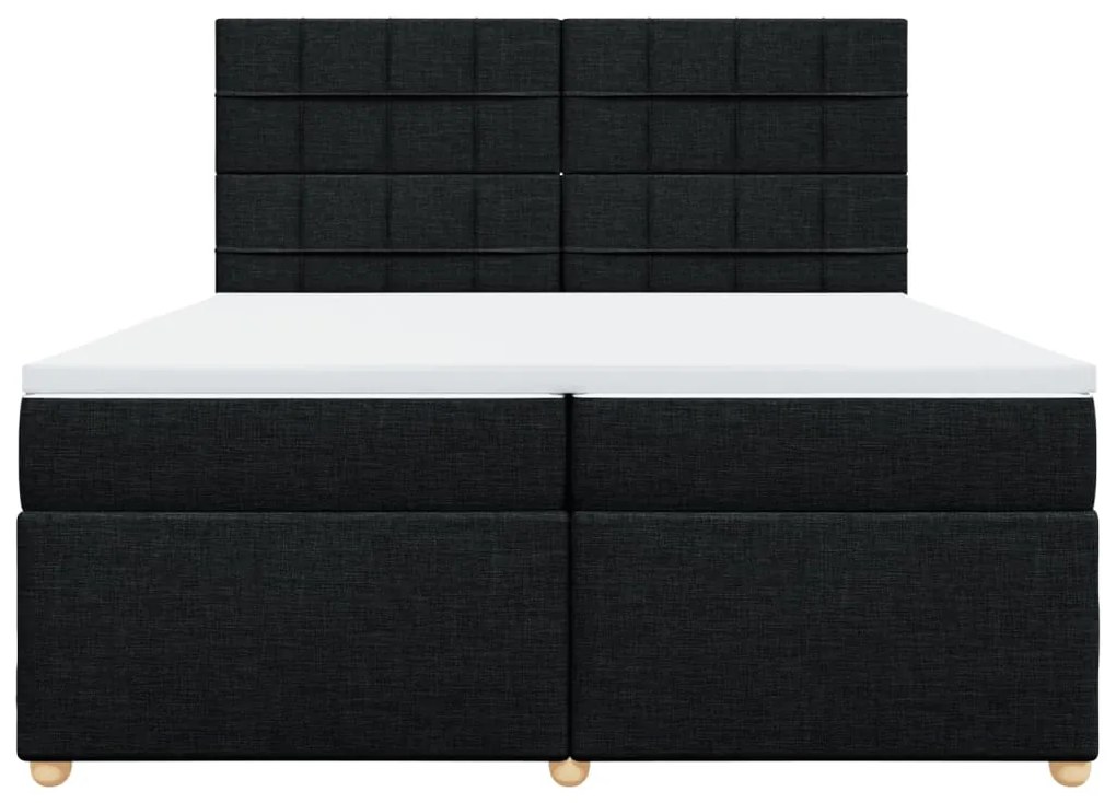 ΚΡΕΒΑΤΙ BOXSPRING ΜΕ ΣΤΡΩΜΑ ΜΑΥΡΟ 200X200 ΕΚ. ΥΦΑΣΜΑΤΙΝΟ 3291389