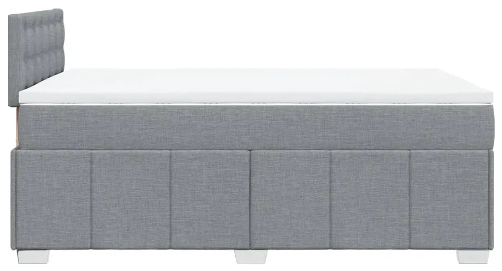 ΚΡΕΒΑΤΙ BOXSPRING ΜΕ ΣΤΡΩΜΑ ΑΝΟΙΧΤΟ ΓΚΡΙ 120X200 ΕΚ. ΥΦΑΣΜΑΤΙΝΟ 3289349