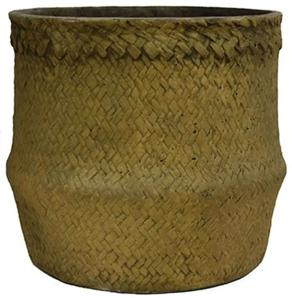 Κασπώ Light Rattan 00.03.35624 Φ25x21cm Brown κεραμικο