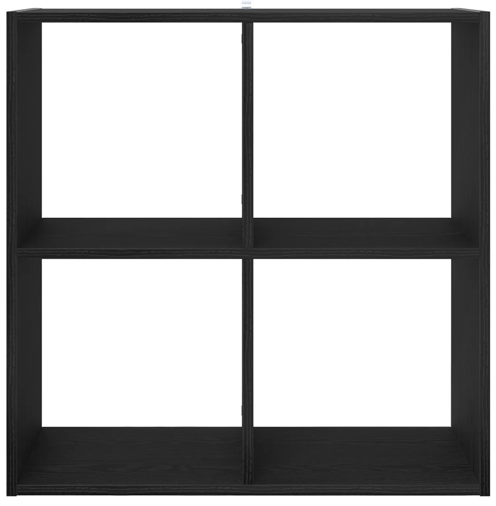vidaXL Βιβλιοθήκη Μαύρη δρυς 68,5 x 32 x 68,5 εκ Επεξεργασμένο ξύλο