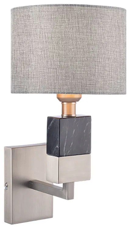 Απλίκα Τοίχου Aca Luxor ML306411WS Nickel Matt/Marble