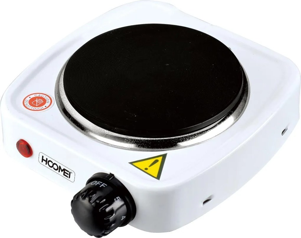 Hoomei HM-5605 Επιτραπέζια Εστία Εμαγιέ Μονή Λευκή