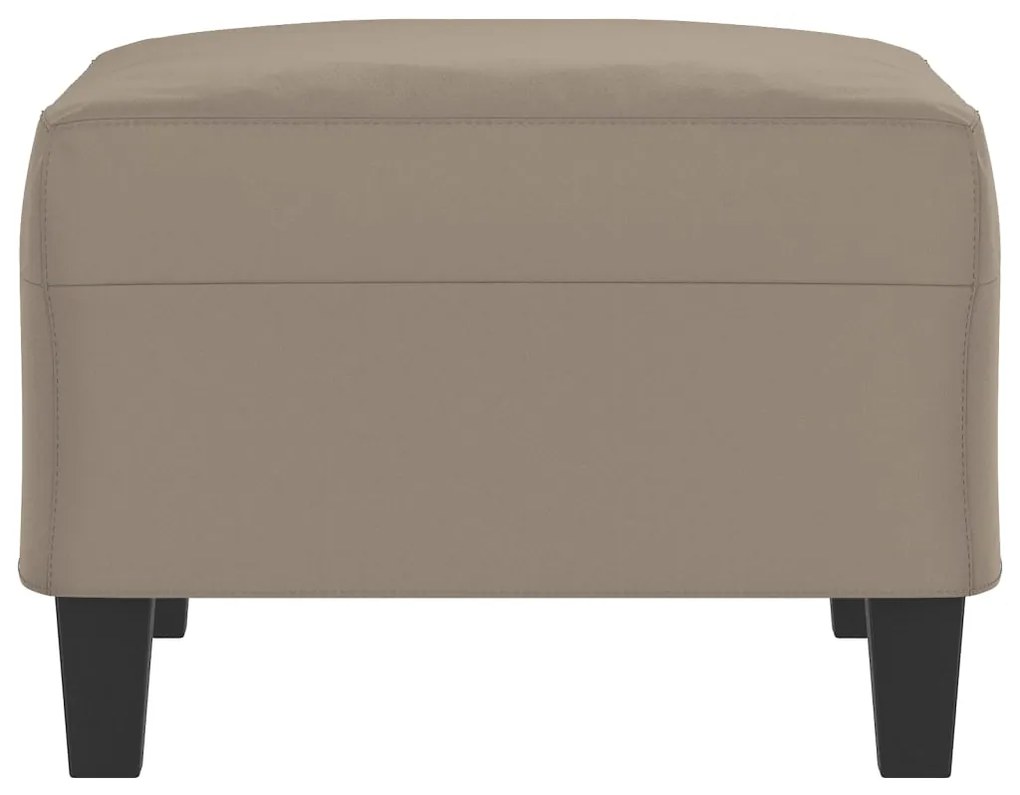 vidaXL Υποπόδιο Taupe 70 x 55 x 41 εκ. από Ύφασμα Μικροϊνών