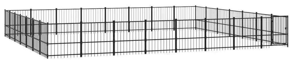 Κλουβί Σκύλου Εξωτερικού Χώρου 52,69 μ² από Ατσάλι - Μαύρο