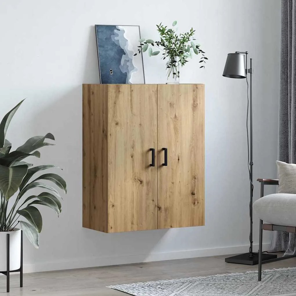 vidaXL Επιτοίχιο ντουλάπι Καφέ 69.5 x 34 x 90 εκ. Επεξεργασμένο ξύλο
