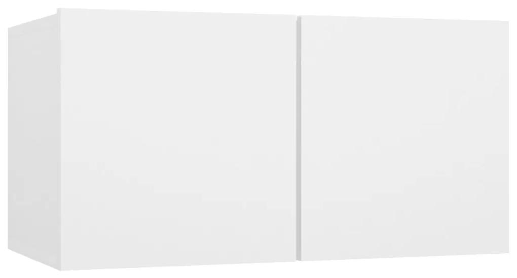 vidaXL Έπιπλα Τηλεόρασης 4 τεμ. Λευκά 60 x 30 x 30 εκ. από Μοριοσανίδα