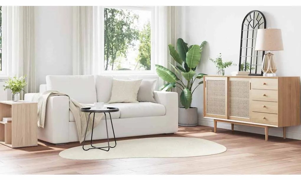vidaXL Χαλί HUARTE Κρεμ 140 x 200 cm Πολυεστέρας