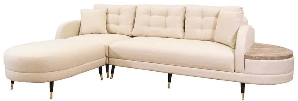 Καναπές - Κρεβάτι Γωνιακός Milano 825BLC5263 290x200x88cm Cream