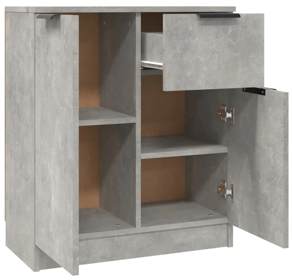 vidaXL Ντουλάπι Γκρι Σκυροδέματος 60x30x70 εκ. από Επεξεργασμένο Ξύλο