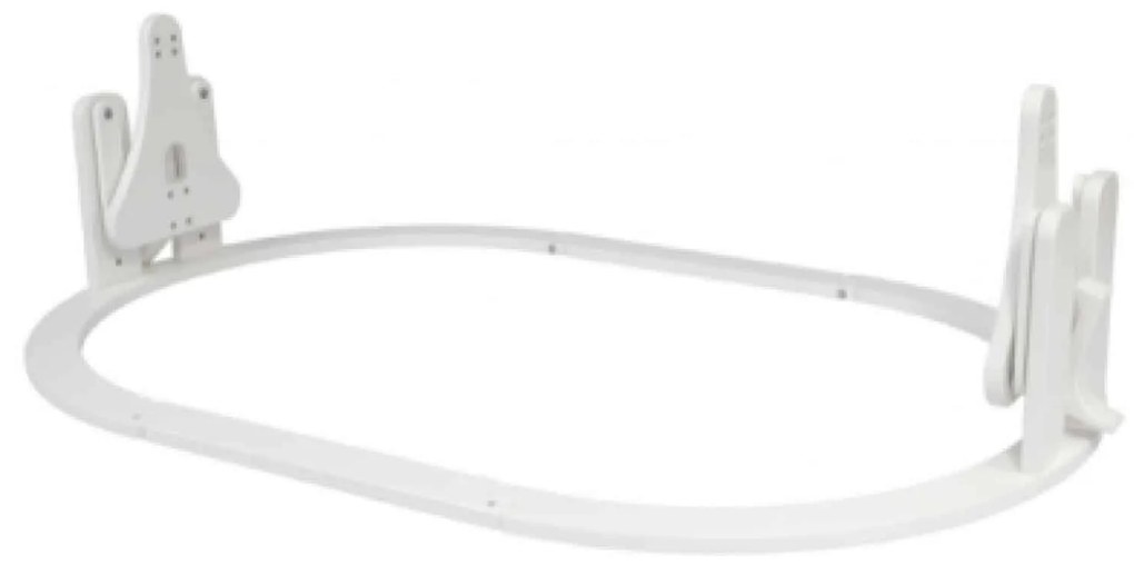 Waldin Ξύλινο Πολυμορφικό Κρεβάτι Oval 7 in 1  White (Δώρο Στρώμα 3 τεμαχίων)