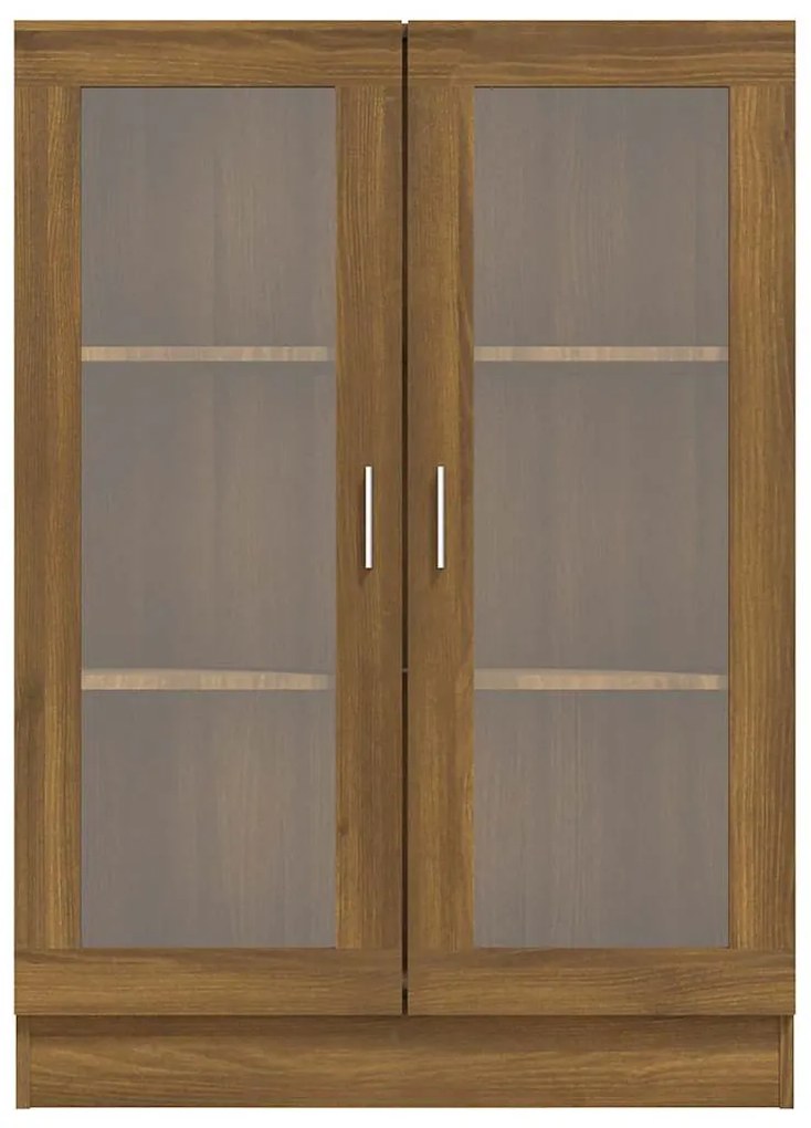 vidaXL Βιτρίνα Καφέ Δρυς 82,5 x 30,5 x 115 εκ. από Επεξεργασμένο Ξύλο