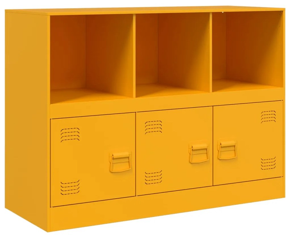 vidaXL Ντουλάπι Μουσταρδί 99x39x73 εκ. από Ατσάλι