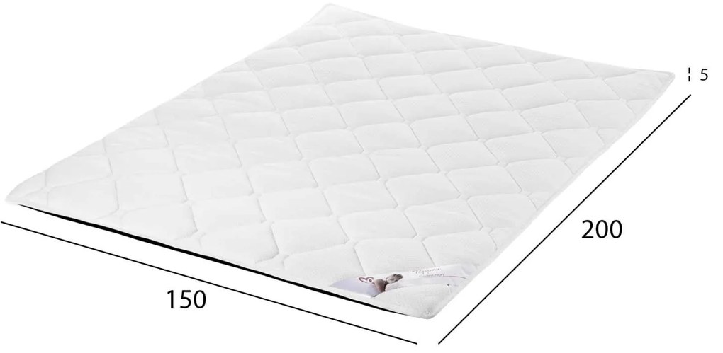 ΑΝΩΣΤΡΩΜΑ HM670.05 ΜΕ FOAM ΛΕΥΚΟ 150x200x5Y εκ.