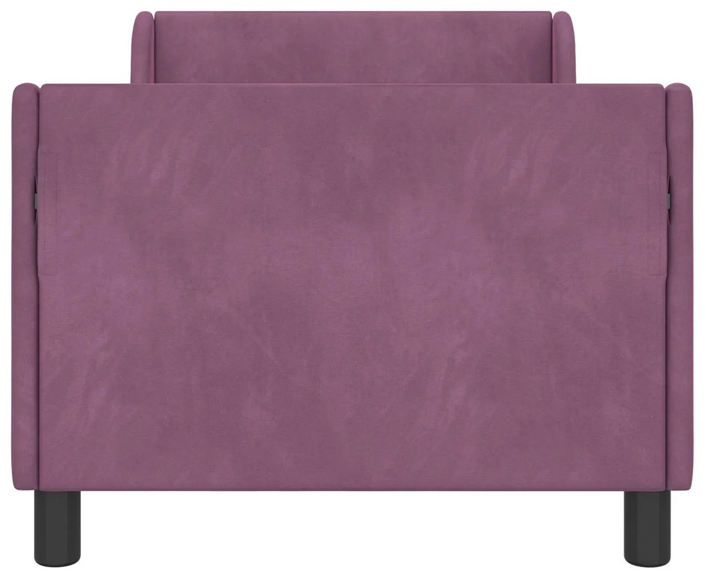 vidaXL Κρεβάτι Παιδικής Κρεβατοκάμαρας με Κεφαλάκι Μοβ 80 x 160 cm