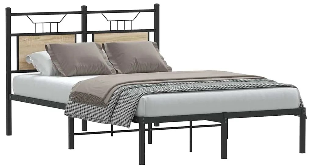 vidaXL Πλαίσιο Κρεβατιού Χωρ. Στρώμα Sonoma Δρυς 120x200εκ. Επ. Ξύλο