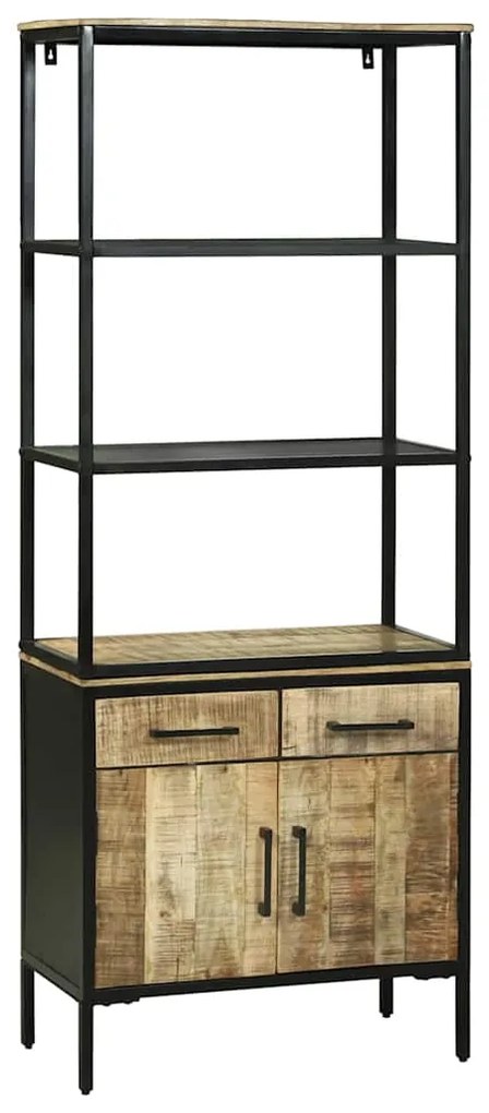 vidaXL Highboard Καφέ 70 x 35 x 180 εκ. Μασίφ ξύλο μάνγκο