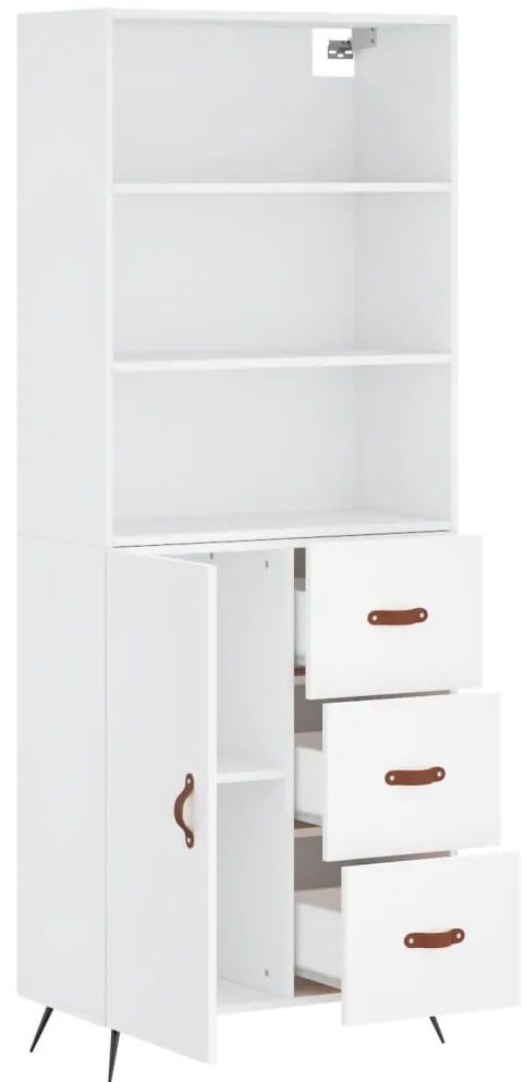 vidaXL Ντουλάπι Λευκό 69,5x34x180 εκ. από Επεξεργασμένο Ξύλο