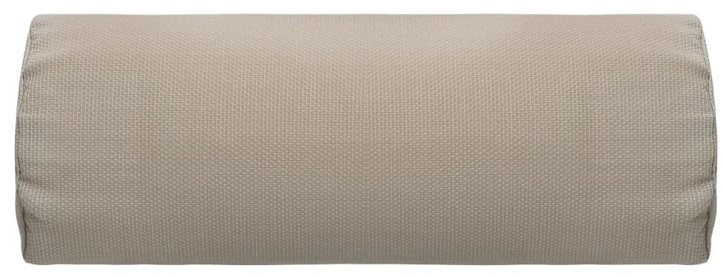 vidaXL Προσκέφαλο Σεζλόνγκ Taupe 40 x 7,5 x 15 εκ. από Textilene