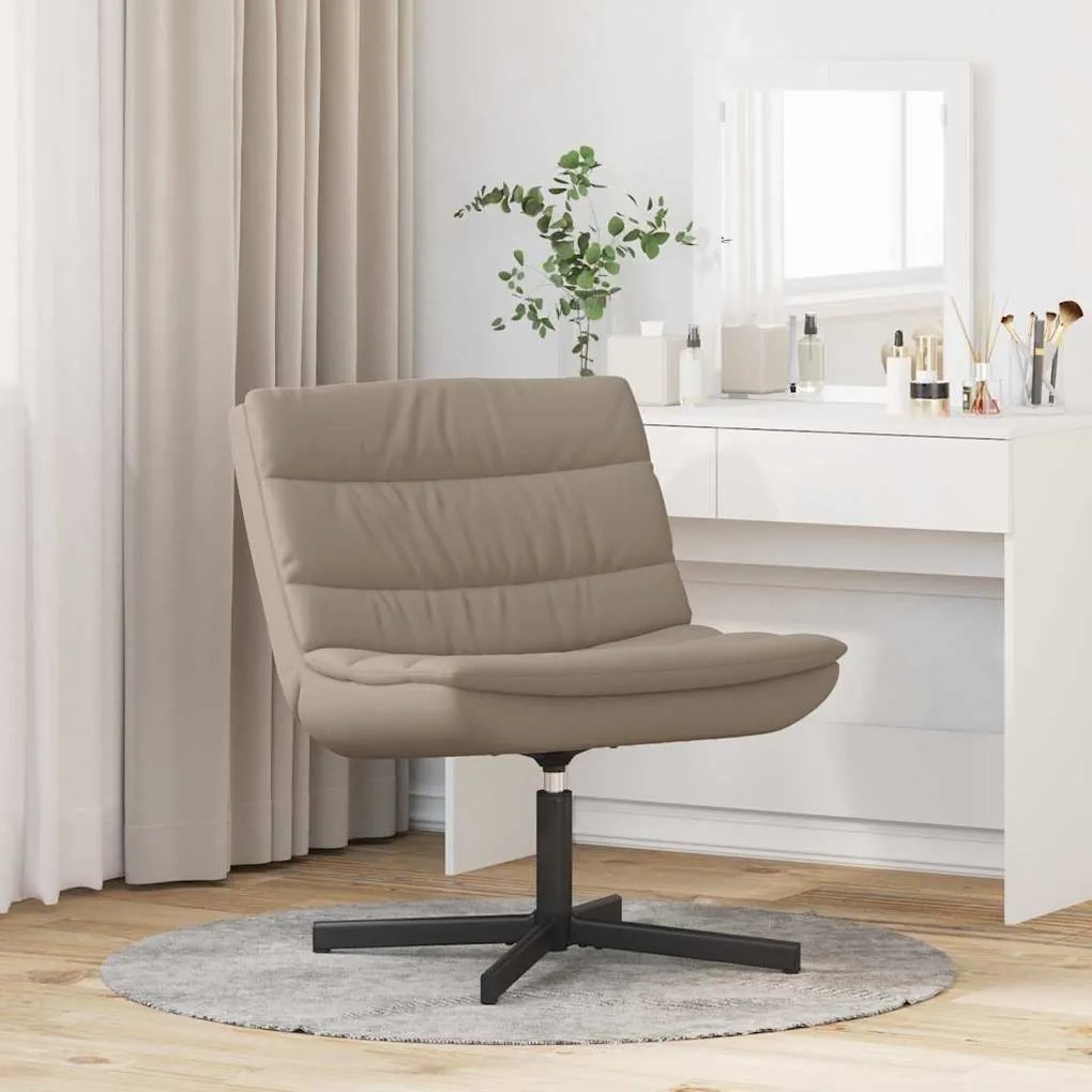 vidaXL Περιστρεφόμενη καρέκλα Καπουτσίνο 63 x 75 x 76 εκ PU