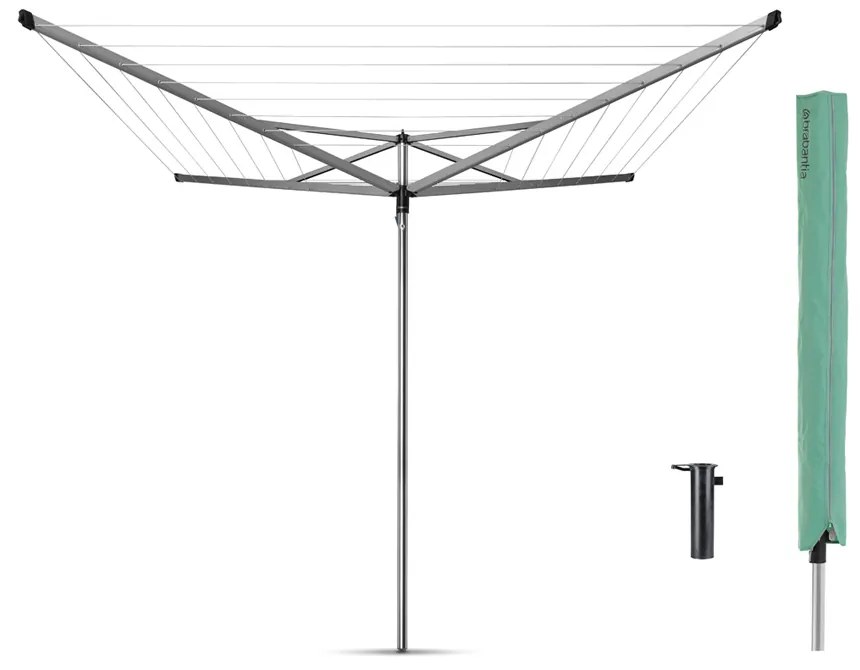 Brabantia 90300259 Πτυσσόμενη Απλώστρα Δαπέδου για τον Κήπο 40m