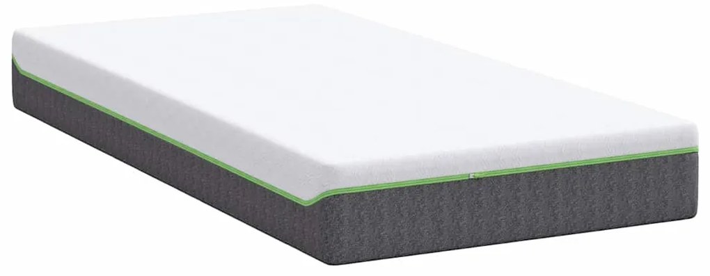 vidaXL Στρώμα Λευκό και Γκρι 90 x 190 cm Τσέπες ελατηρίων