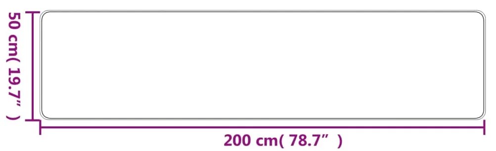 Χαλί Διάδρομος Εμφάνιση Σιζάλ Taupe 50x200 εκ. - Μπεζ-Γκρι