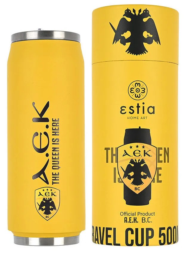 ESTIA ΘΕΡΜΟΣ TRAVEL CUP AEK BC EDITION 500ml 00-13233