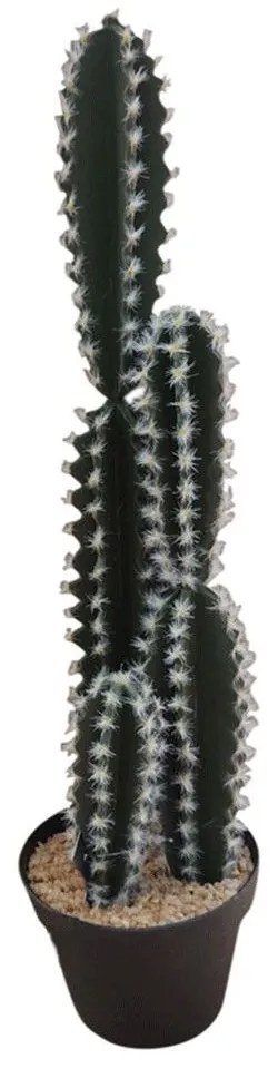 Διακοσμητικός Κάκτος Σε Κασπώ 00.04.40044 50cm Green-White Plastic