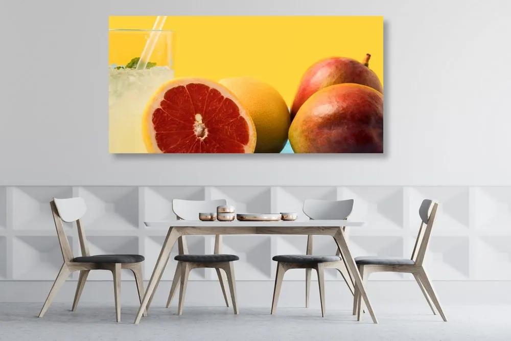 Εικόνα λεμονάδας από τροπικά φρούτα - 120x60