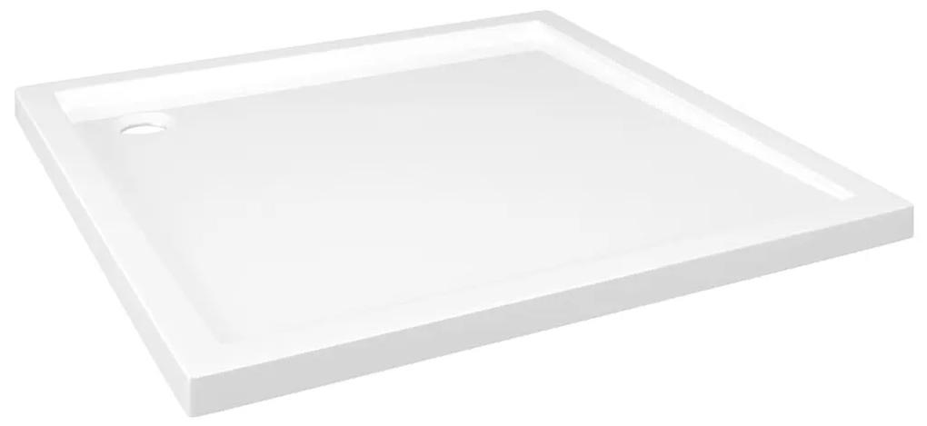 Βάση Ντουζιέρας Τετράγωνη Λευκή 80 x 80 εκ. από ABS - Λευκό